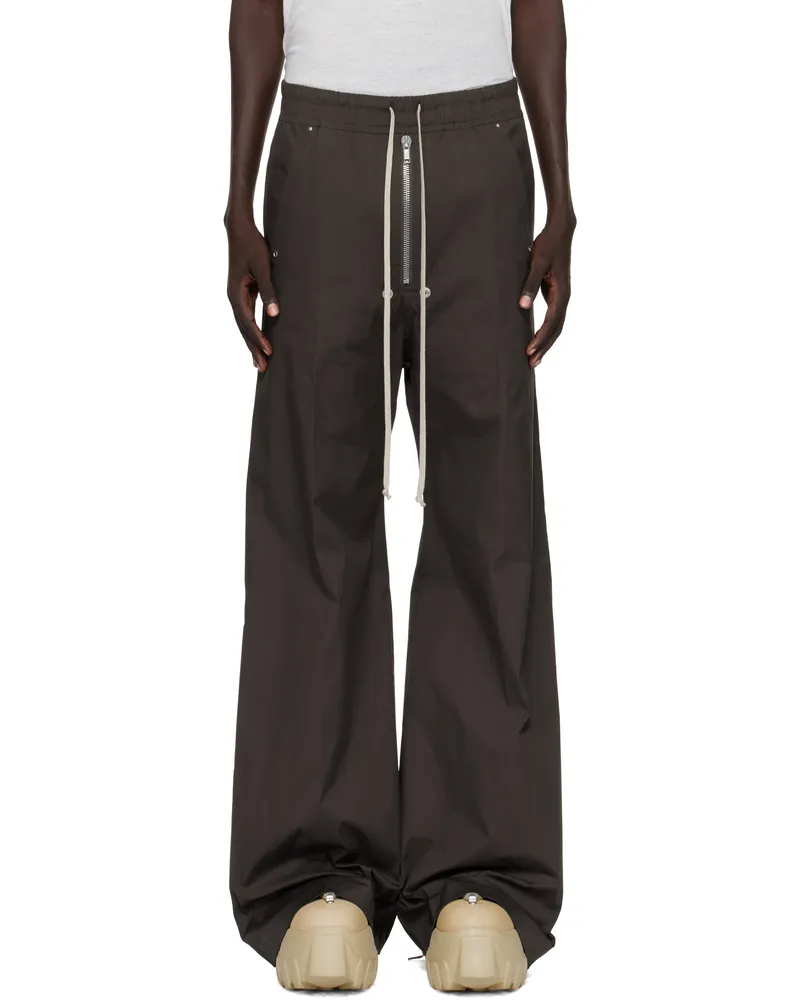 Rick Owens Gray Concordians Wide Bela Trousers 78