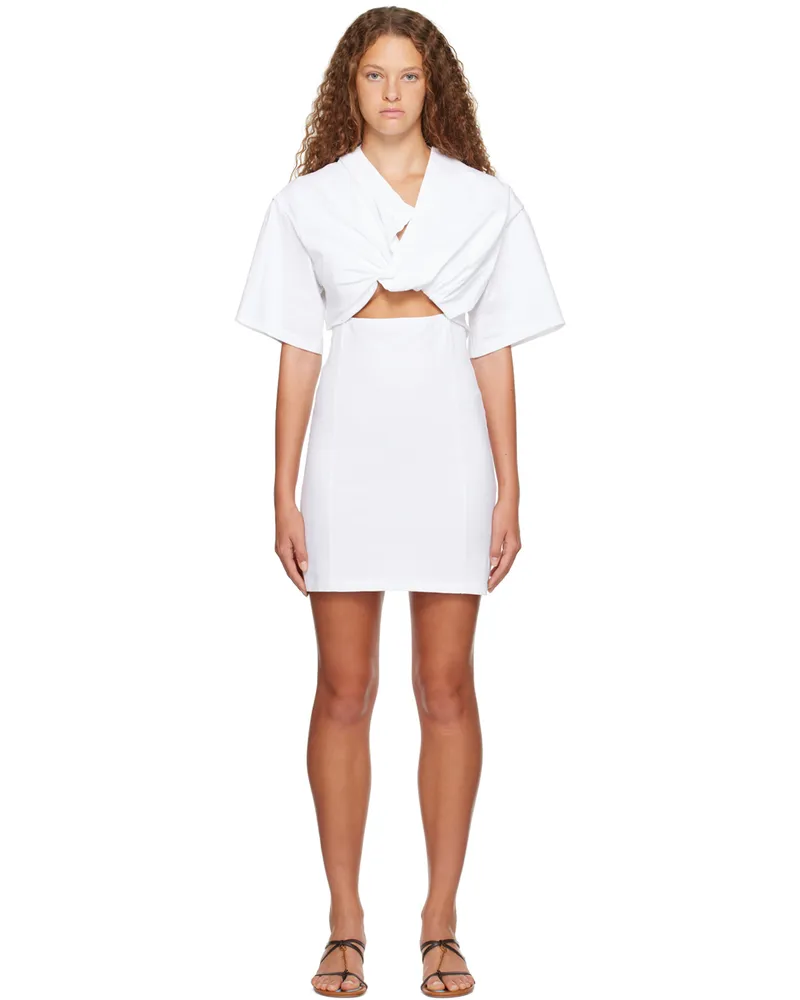 Jacquemus White Le Chouchou 'La Robe T-Shirt Bahia' Minidress 100