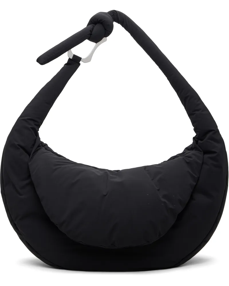 Heliot Emil Black Maxi Crossbody Bag Nylon