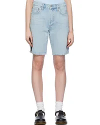 AGOLDE Blue Vida Denim Shorts Fragment