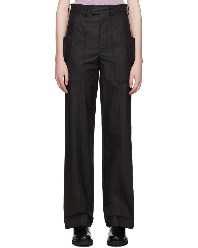 Isabel Marant Black Glatiny Trousers 01bk