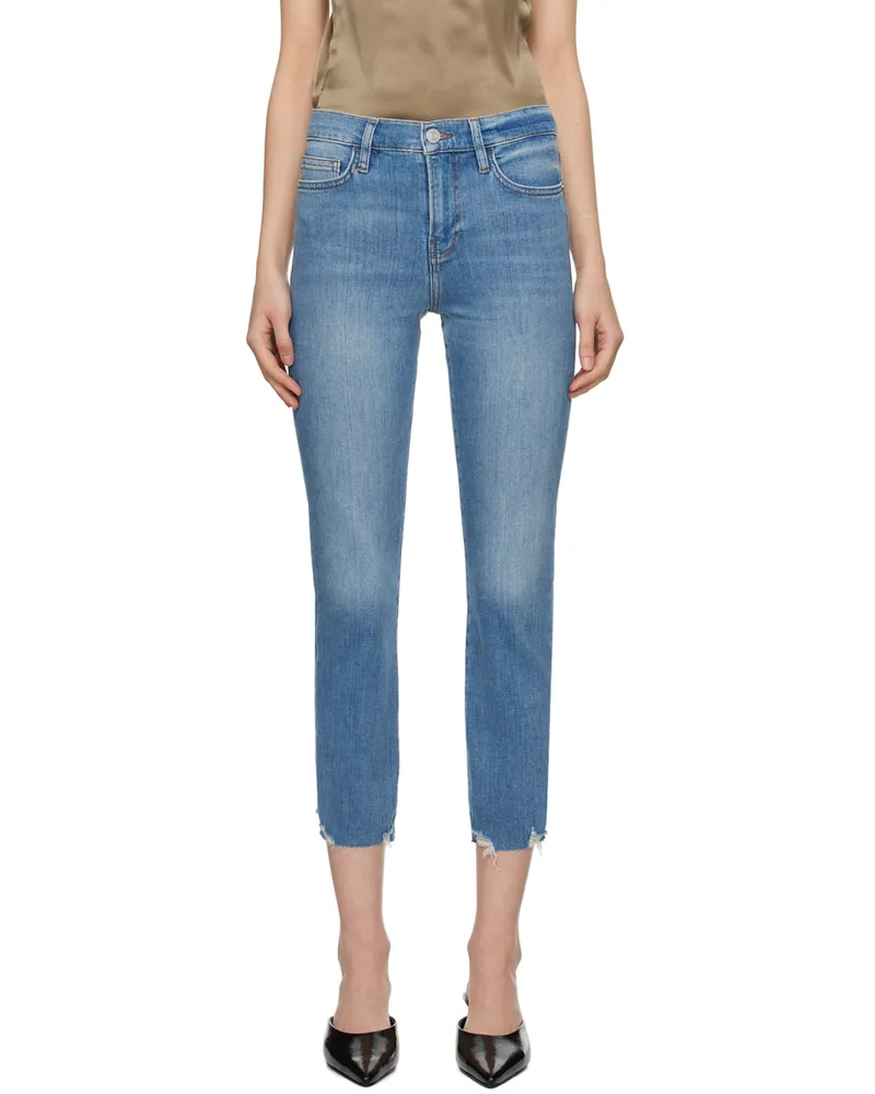 Frame Denim Blue 'Le High Straight' Jeans Wvch