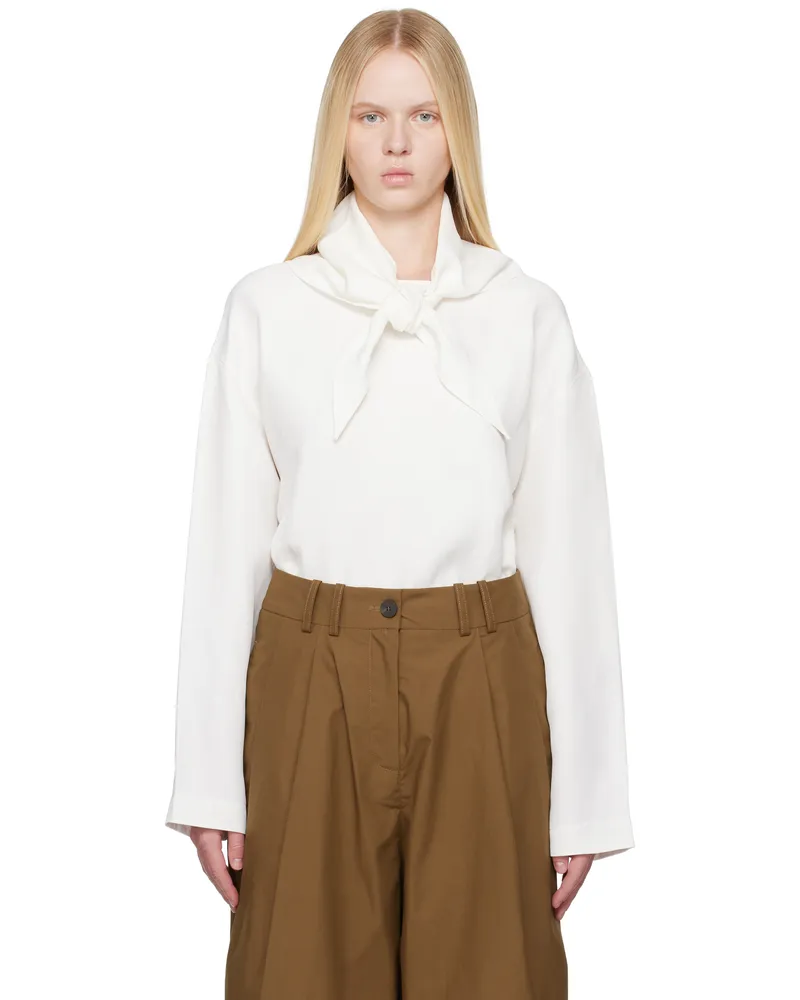 Studio Nicholson Off-White Bute Linen Blouse Parchment