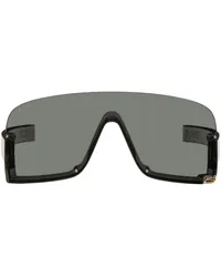 Gucci Gray Shield Sunglasses Grey-grey-silver