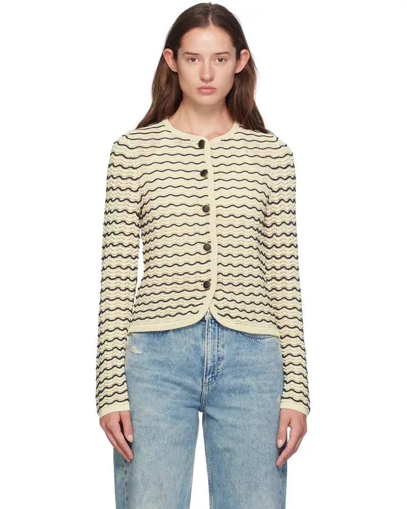 Rag & Bone Off-White Elisa Cardigan Turtledove
