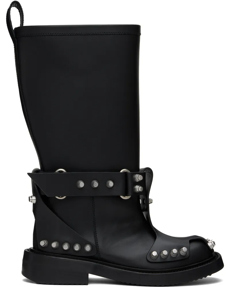 Alexander Wang Black Dixon Buckle Boots Black