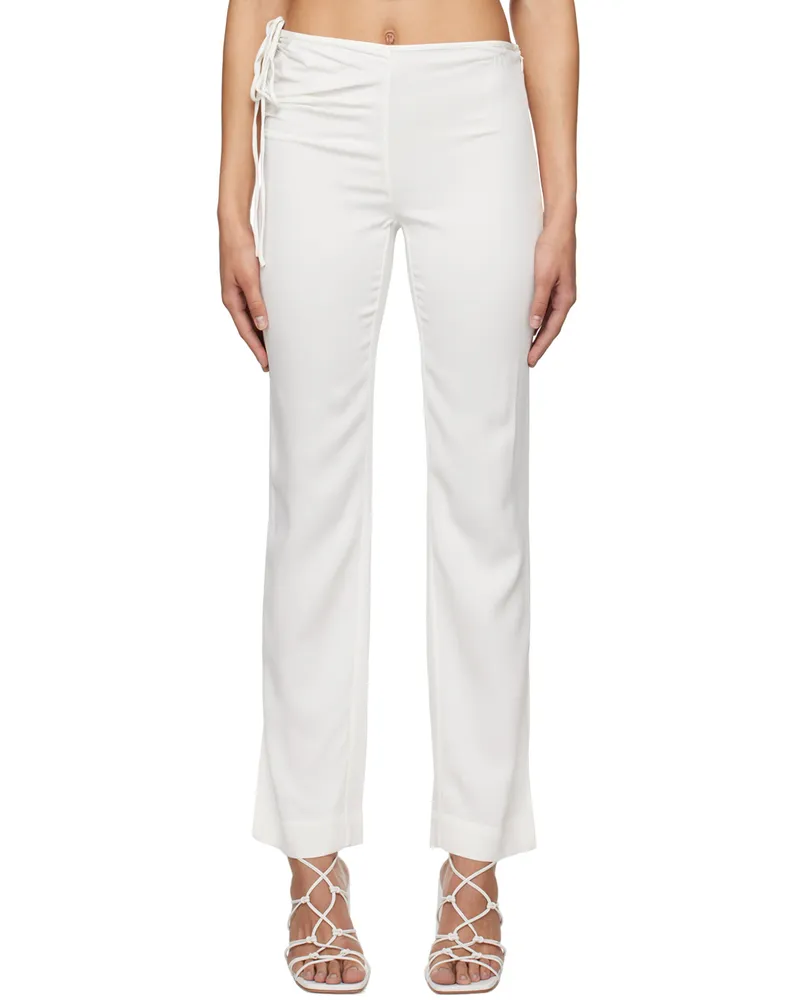 Christopher Esber White Bertoia Trousers White