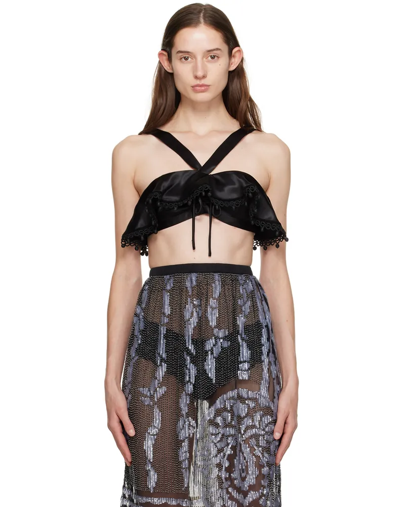BODE Black Ruffle Bra 001