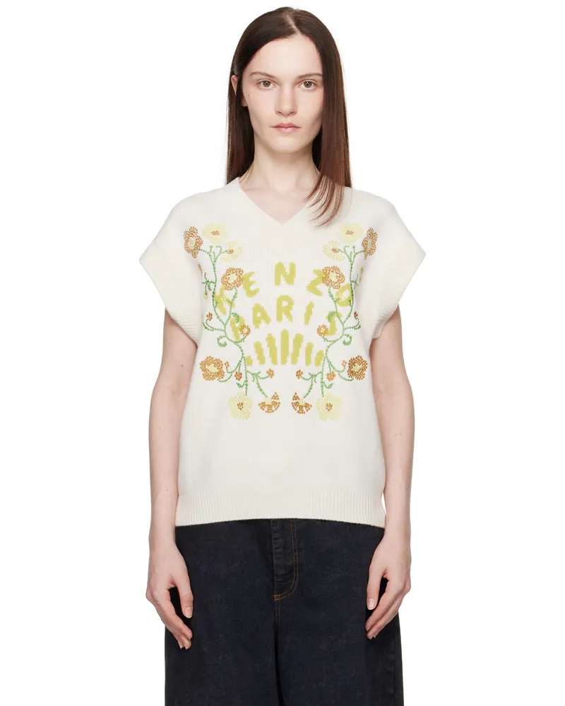 Kenzo Off-White Kenzo Paris Jungle Flower Vest 02