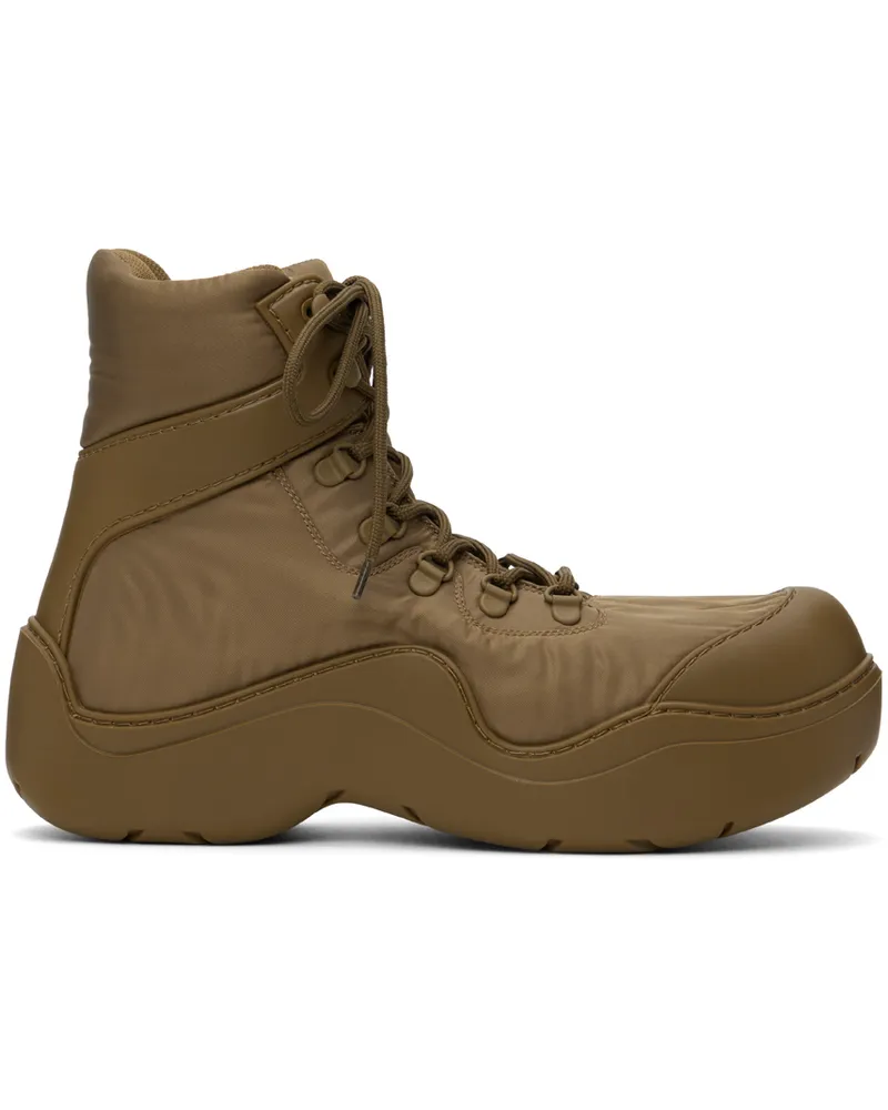 Bottega Veneta Brown Puddle Bomber Boots 2895