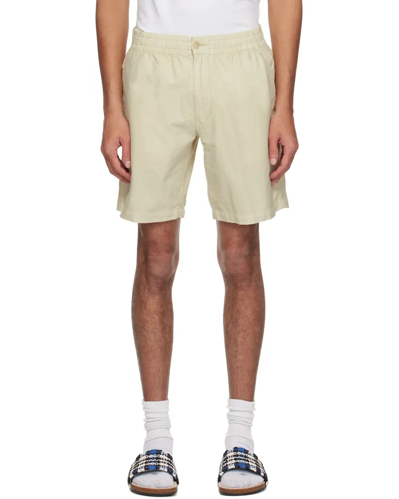 Ralph Lauren Off-White 8-Inch Polo Prepster Mineral-Dyed Shorts Natural