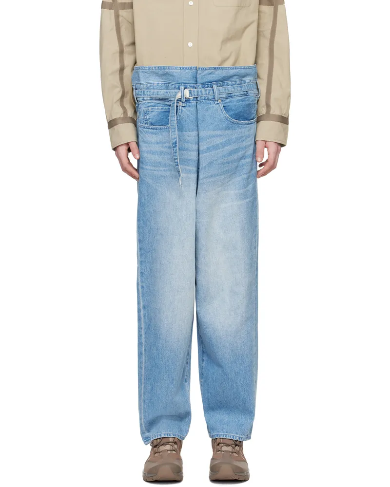 meanswhile Blue Wrap Jeans Indigo