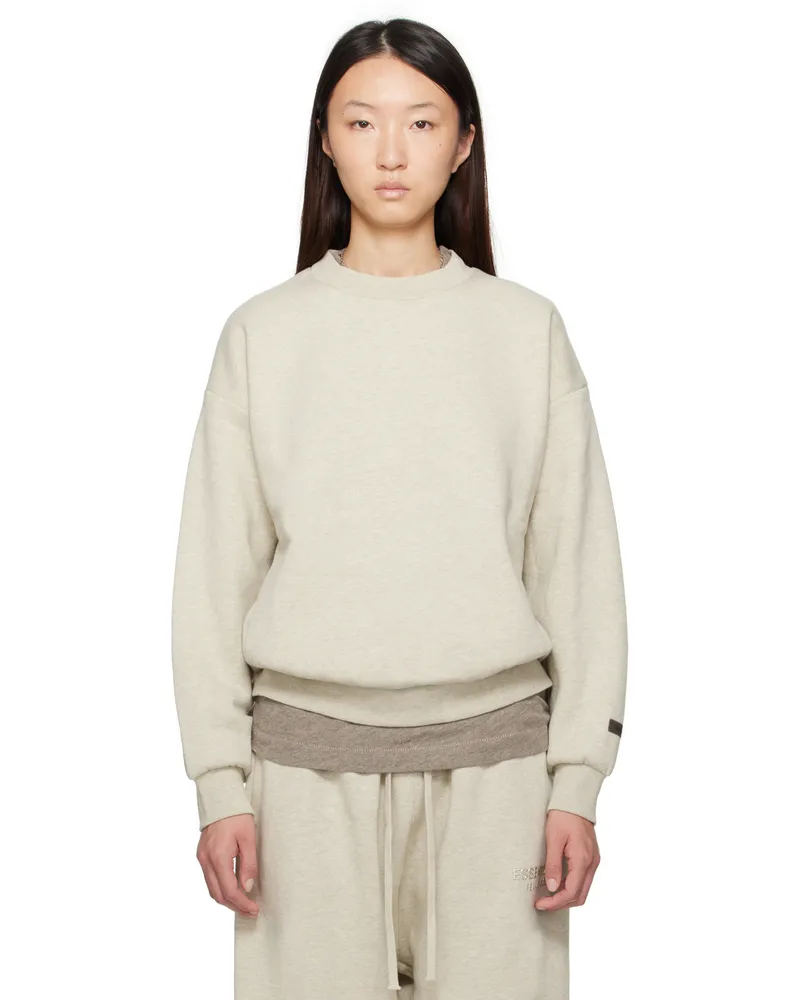 Fear of God Beige Classic Fit Crewneck Sweatshirt Heather