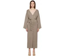 Taupe Lita Midi Dress