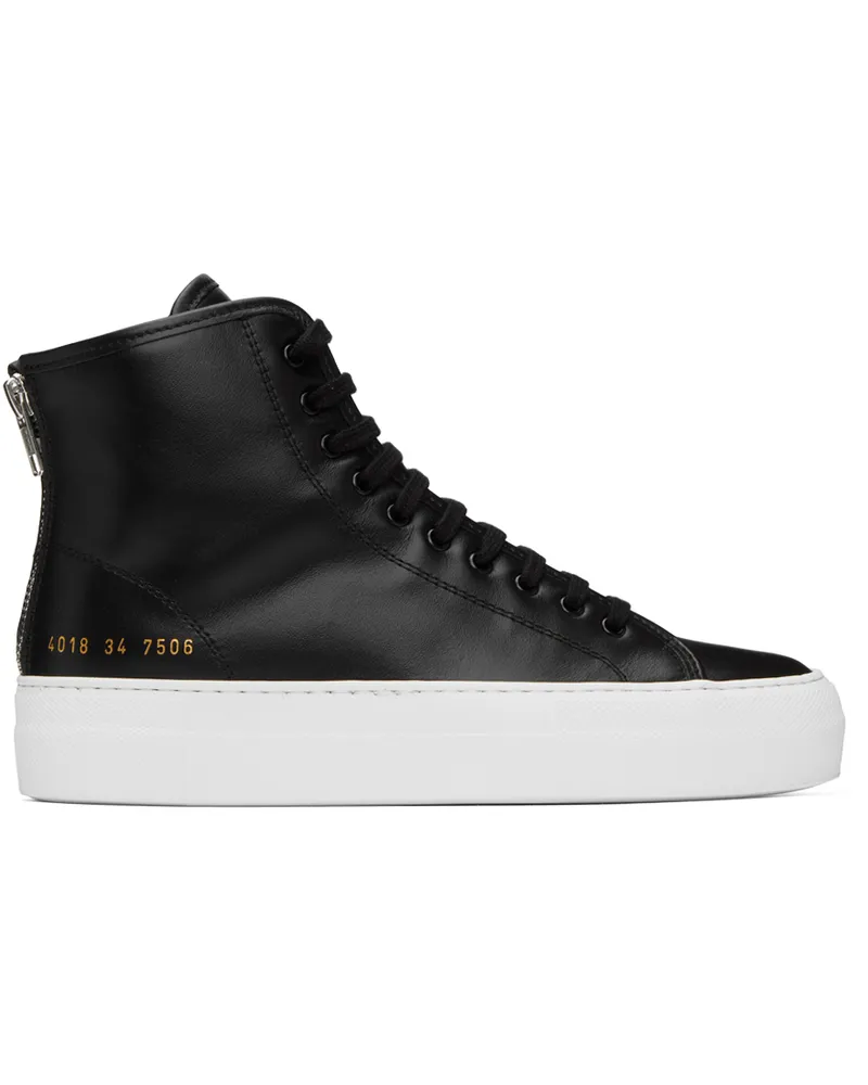Common Projects Black Tournament Super High Sneakers 7506