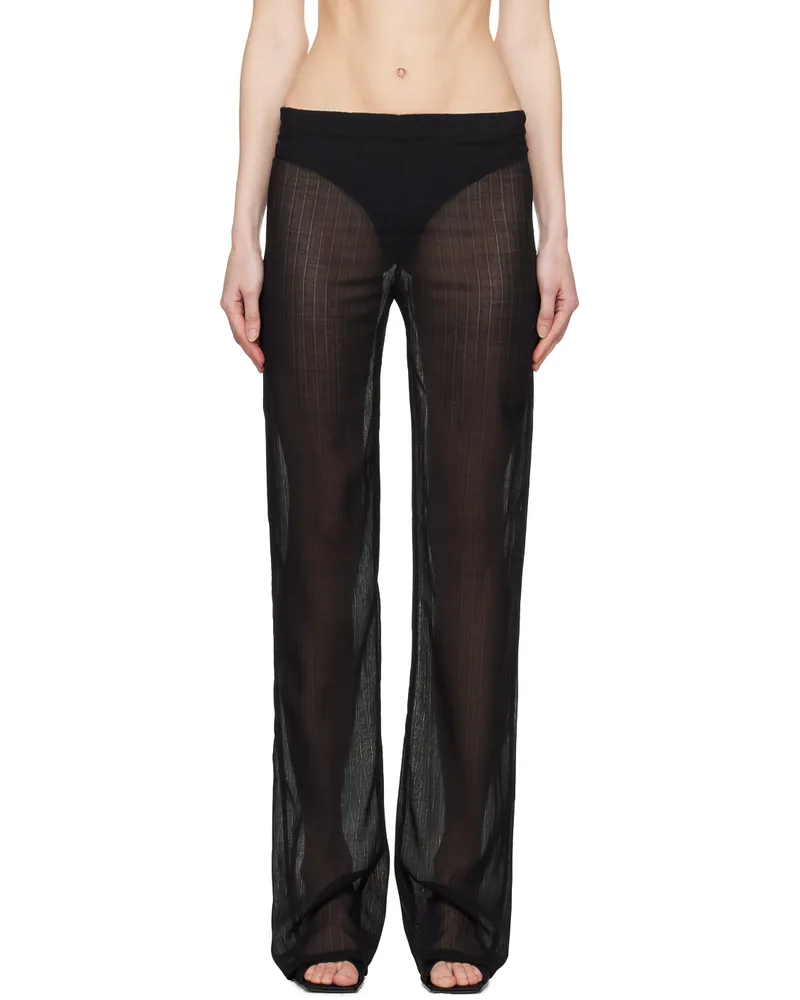 Ludovic de Saint Sernin Black Mermaid Trousers Black