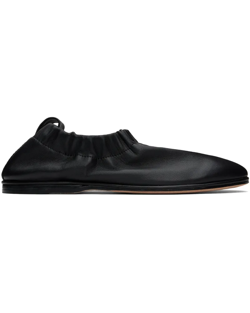Lauren Manoogian Black Banded Ballerina Flats B01