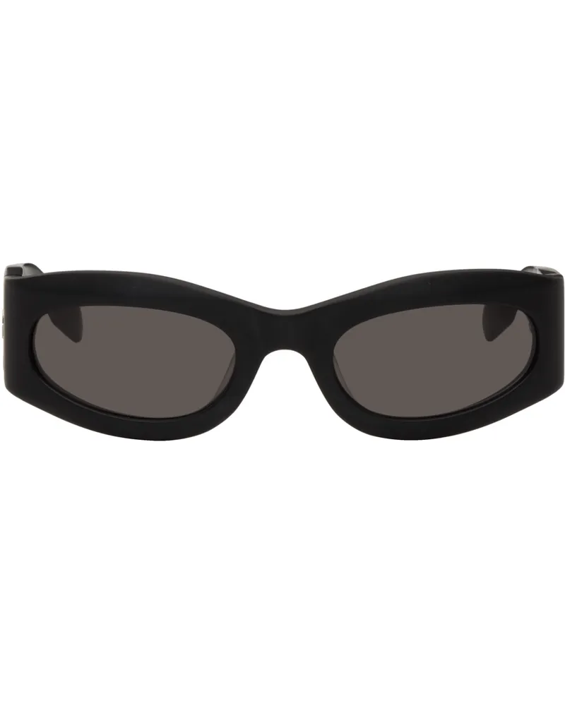 McQ Black Oval Sunglasses 001