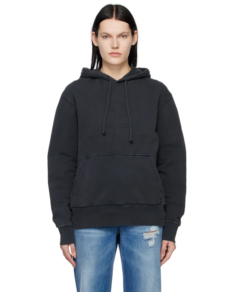 J.W.Anderson Black Embroidered Hoodie 599