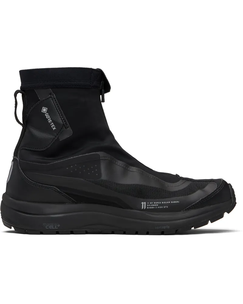 Boris Bidjan Saberi Black Salomon Edition Bamba 2 High GTX V2 Sneakers Bk