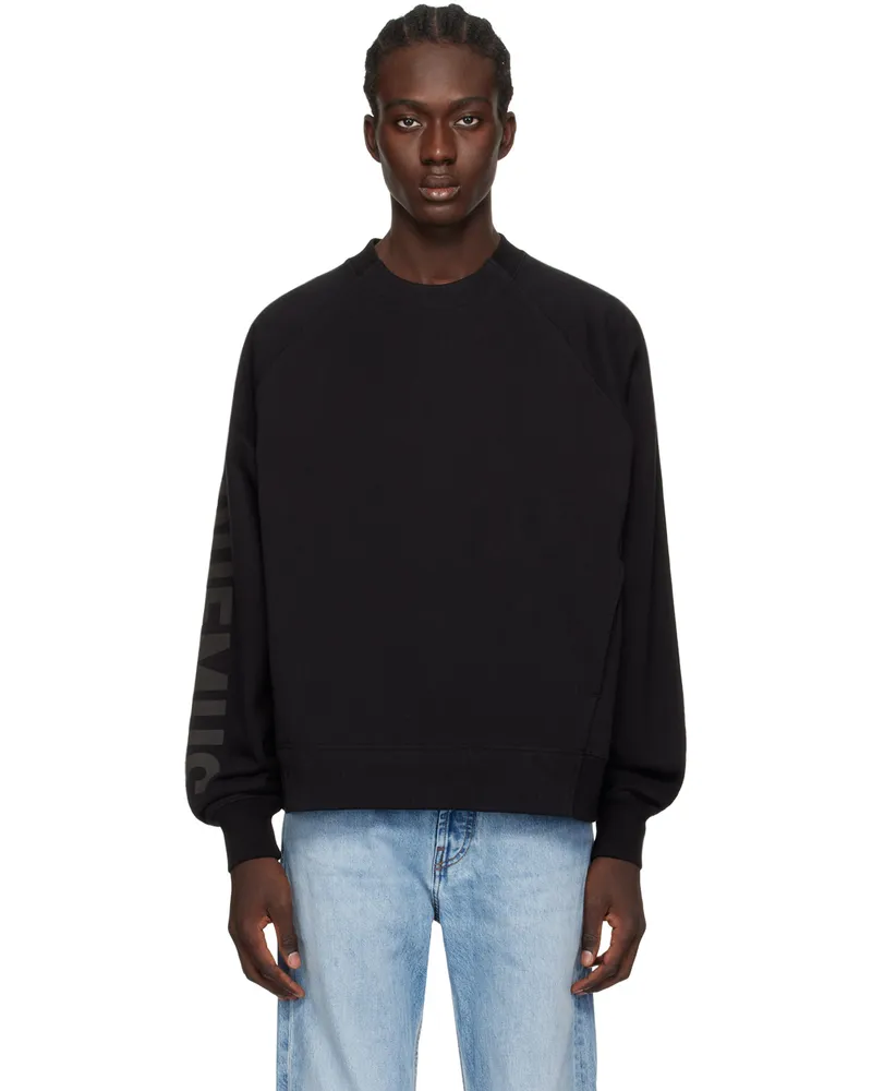 Jacquemus Black Les Classiques 'Le Sweatshirt Typo' Sweatshirt Black