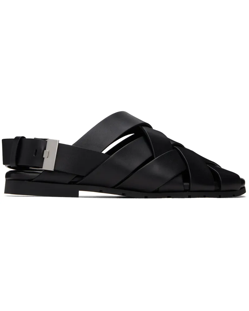 Bottega Veneta Black Alfie Sandals 1000-black