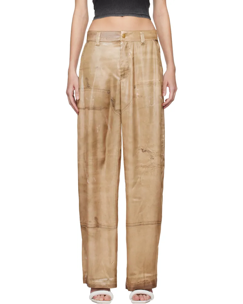 Alexander Wang Beige Trompe L'œil Trousers Tannin