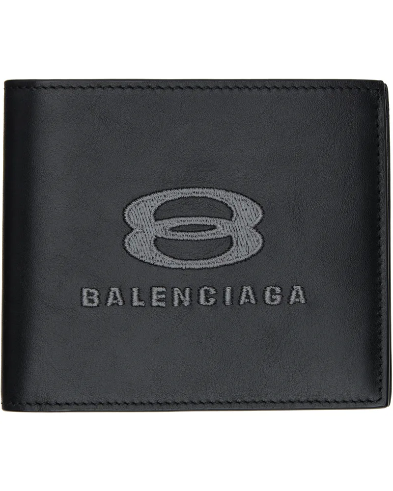 Balenciaga Black Unity Square Folded Wallet