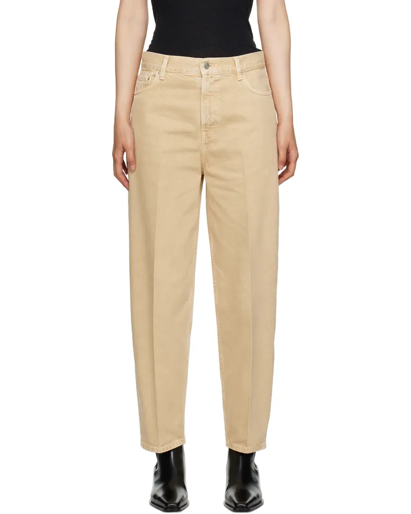 Totême Beige Tapered Jeans 870