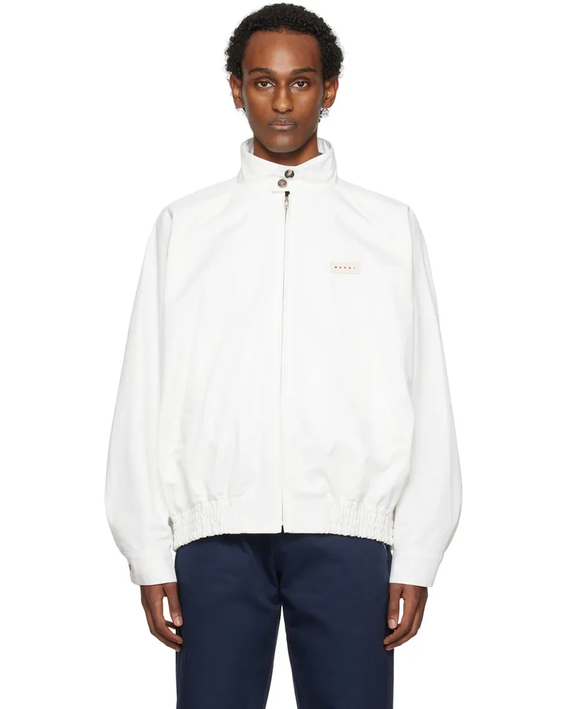 Marni White Oversized Jacket 00w01