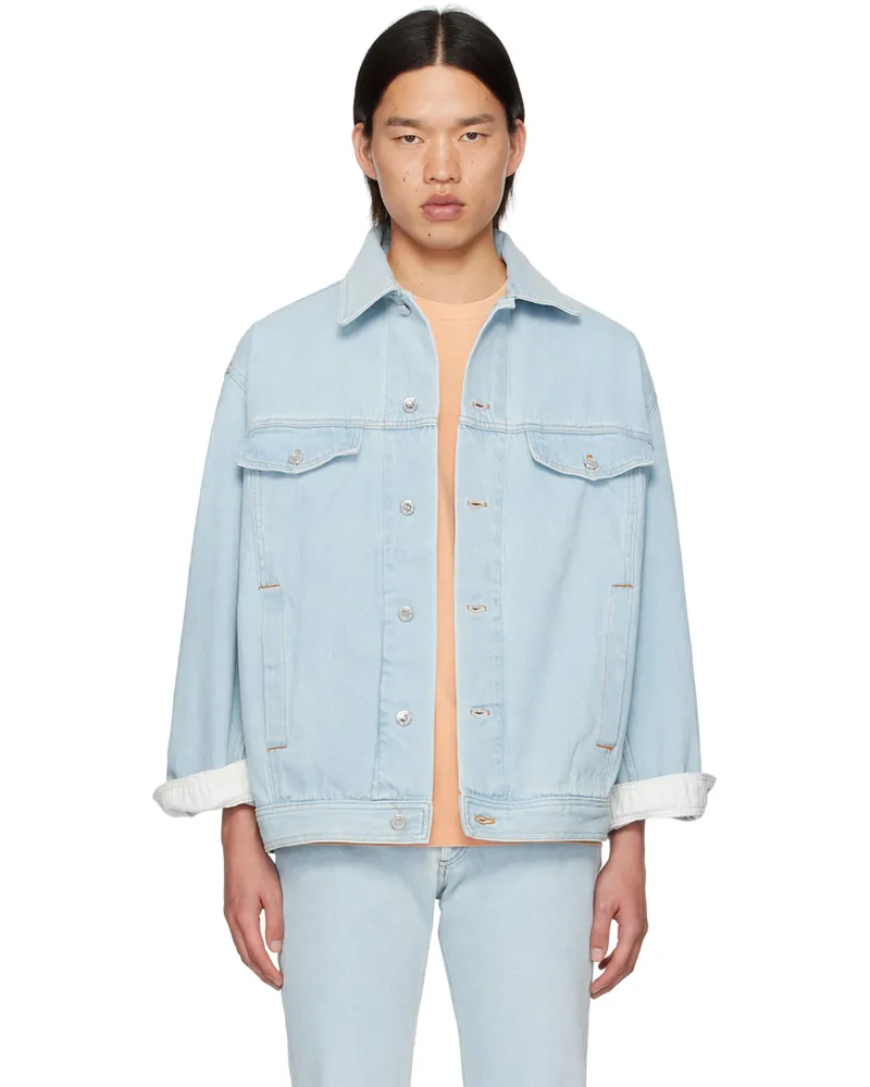 A.P.C. Blue Elvis Denim Jacket Iab
