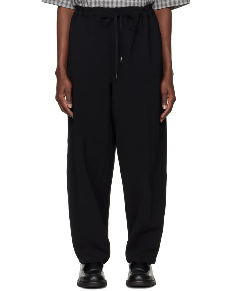 RAINMAKER KYOTO Black Double Cloth Dougi Trousers Black