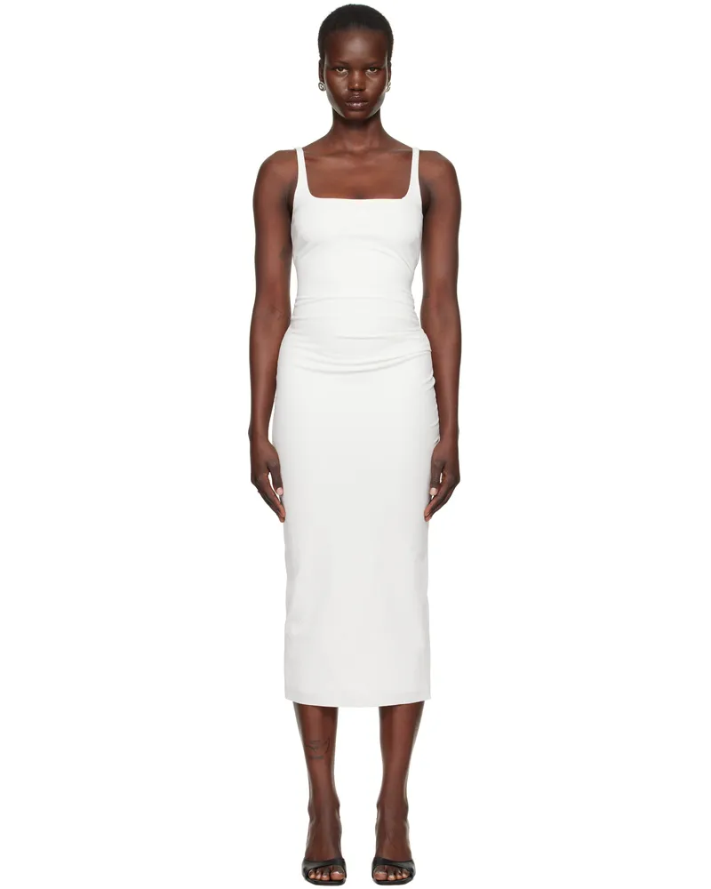 bec & bridge White Aveline Tuck Midi Dress White