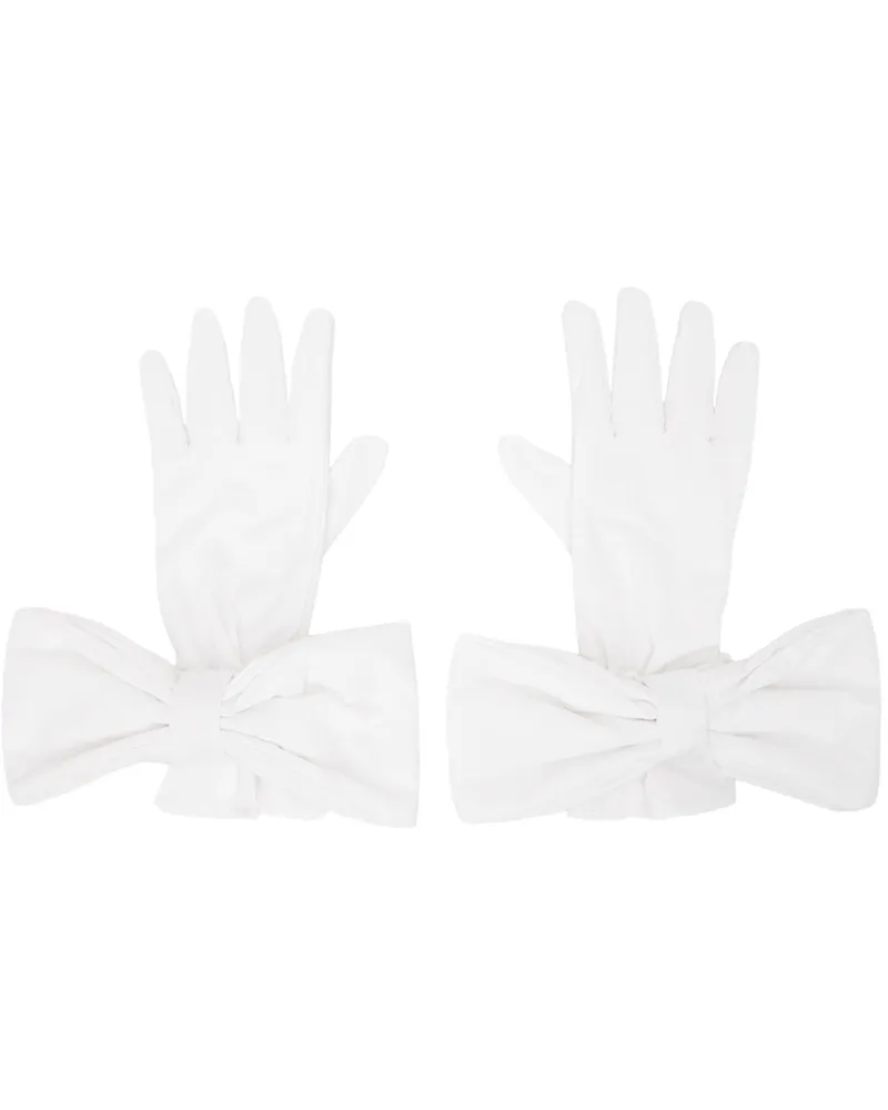 SHUSHU/TONG SSENSE Exclusive White Gloves White