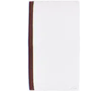 White Signature Stripe Bath Sheet