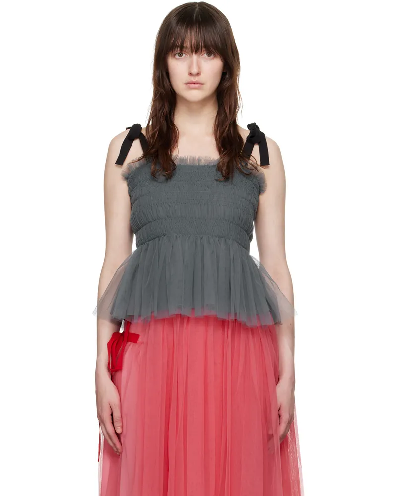 Molly Goddard Gray Lydia Tank Top Grey