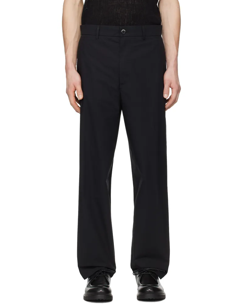 BARENA Black Canasta Vion Trousers Nero
