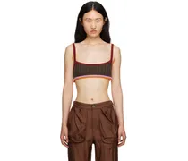 Brown Cropped Tank Top
