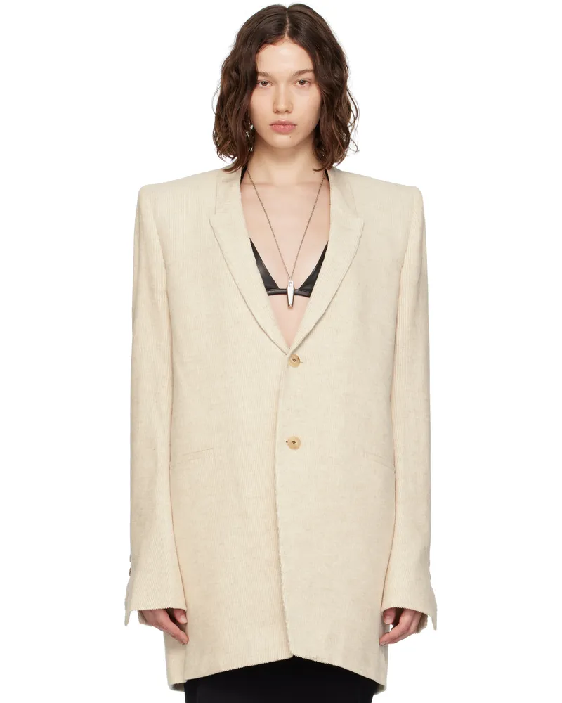Rick Owens Off-White Concordians Dirt Tailored LS Blazer 21