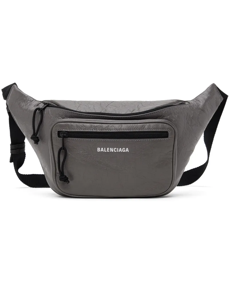 Balenciaga Gray Explorer Belt Bag Lead