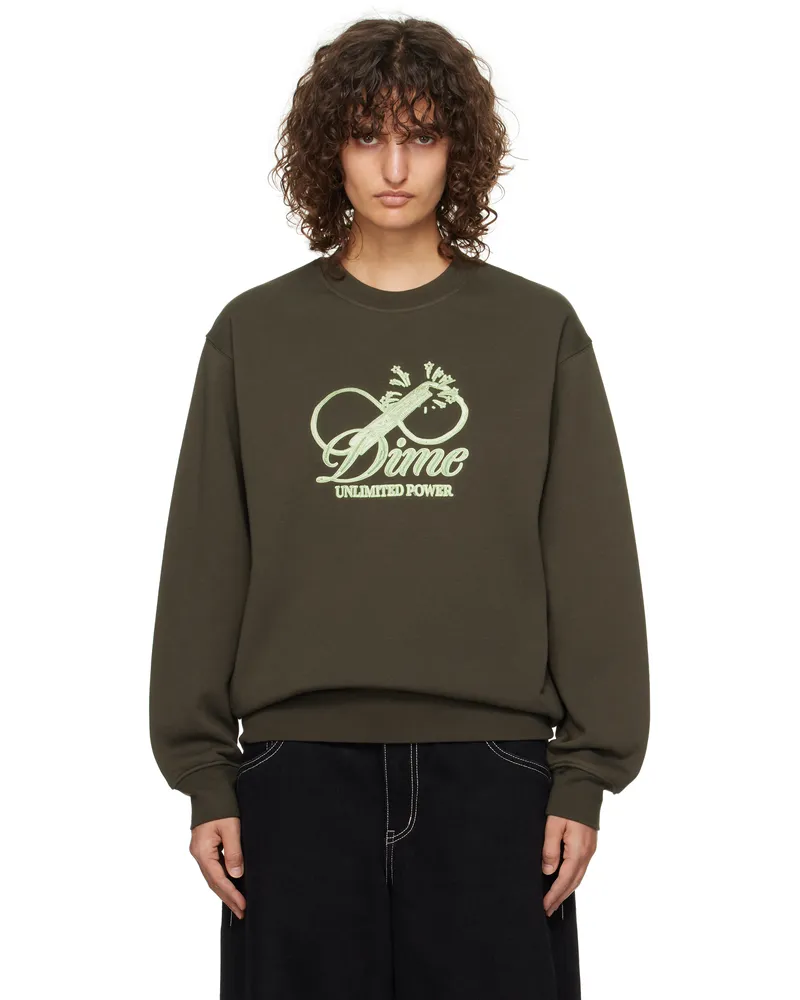 Dime Black Cursive Power Sweatshirt Vintage