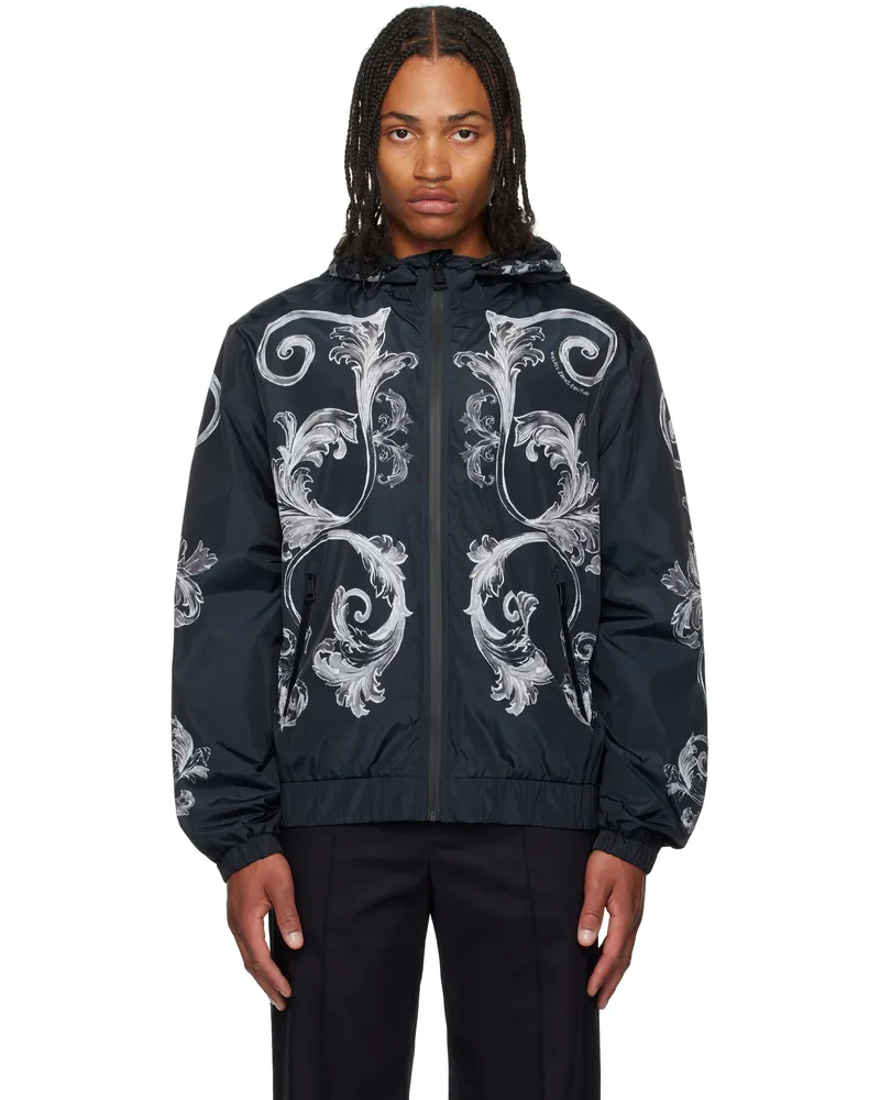 Versace Jeans Black Barocco Jacket E899-black