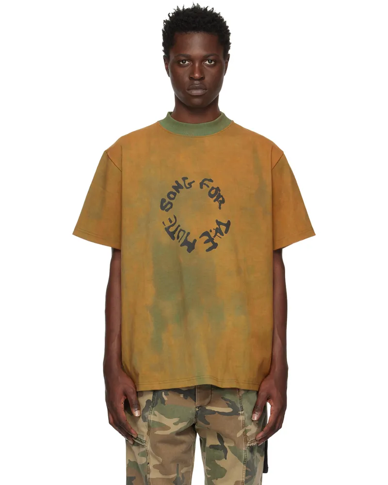 Song For The Mute Khaki SFTM Circle T-Shirt Army