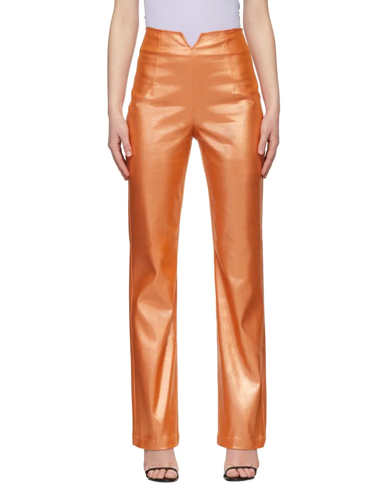 Maisie Wilen Orange Shimmer Contra Jeans Goldfish