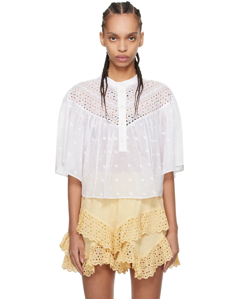 Étoile Isabel Marant White Safi Blouse 20wh