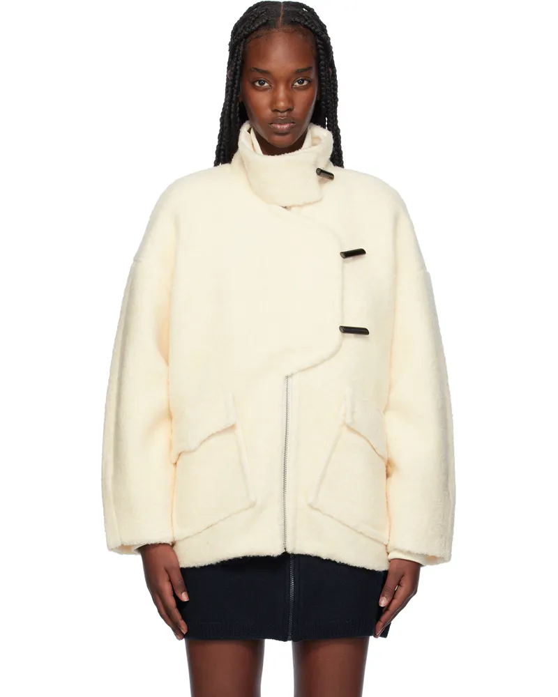 Ganni Off-White Bouclé Jacket 135