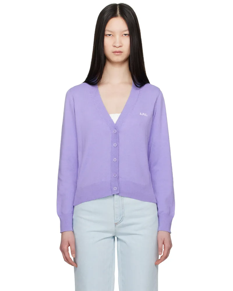 A.P.C. Purple Bee Cardigan Hae