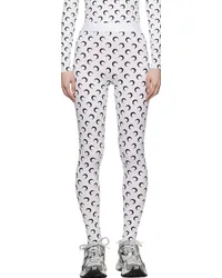 Marine Serre White All Over Moon Leggings Whoptical