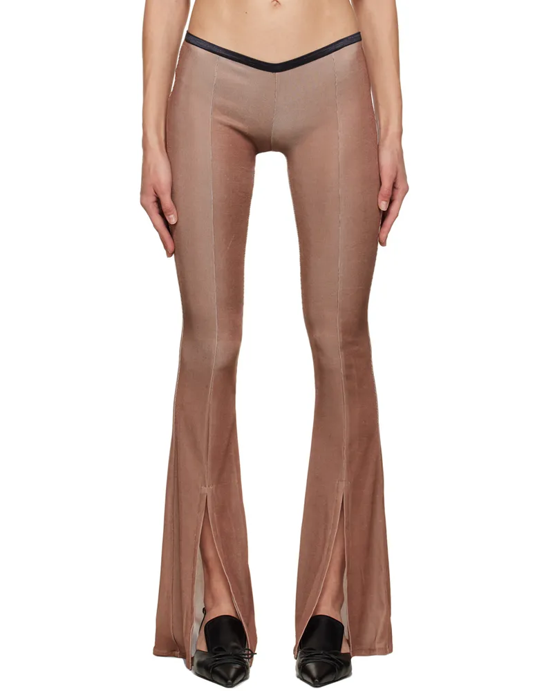 Poster Girl Brown Cutout Trousers Brown