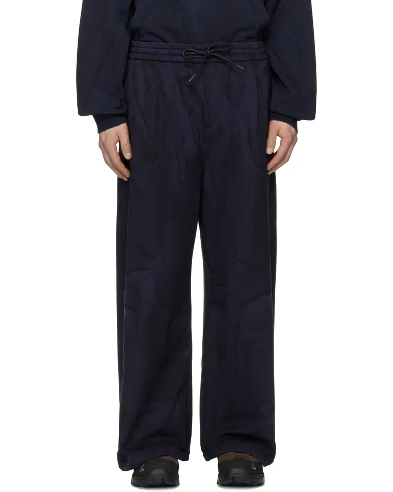 JUUN.J Navy Painted Jersey Trousers Navy